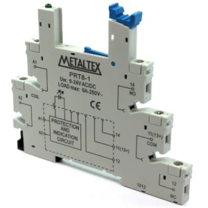 RELÉ SOQ. DIN P/ JZ - PRT8-1 - METALTEX (APENAS BASE)