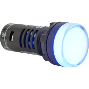 SINALEIRO LED 22MM - 24VCC/VCA - AZUL - L20-AR7-BLP - METALTEX