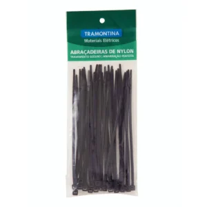 PACOTE C/100 ABRACADEIRAS EM TERMOPLASTICO 202 X 3,70MM PRETO - 57530070 - TRAMONTINA