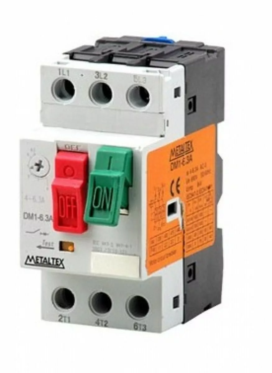 DISJUNTOR MOTOR 4 ~ 6,3A - DM1-6,3A - METALTEX
