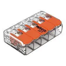 CONECTOR WAGO 5VIAS 6MM - 0221-0615