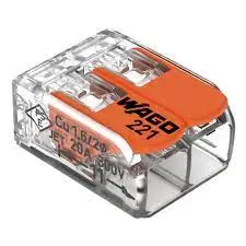 CONECTOR WAGO 2VIAS 6MM - 0221-0612
