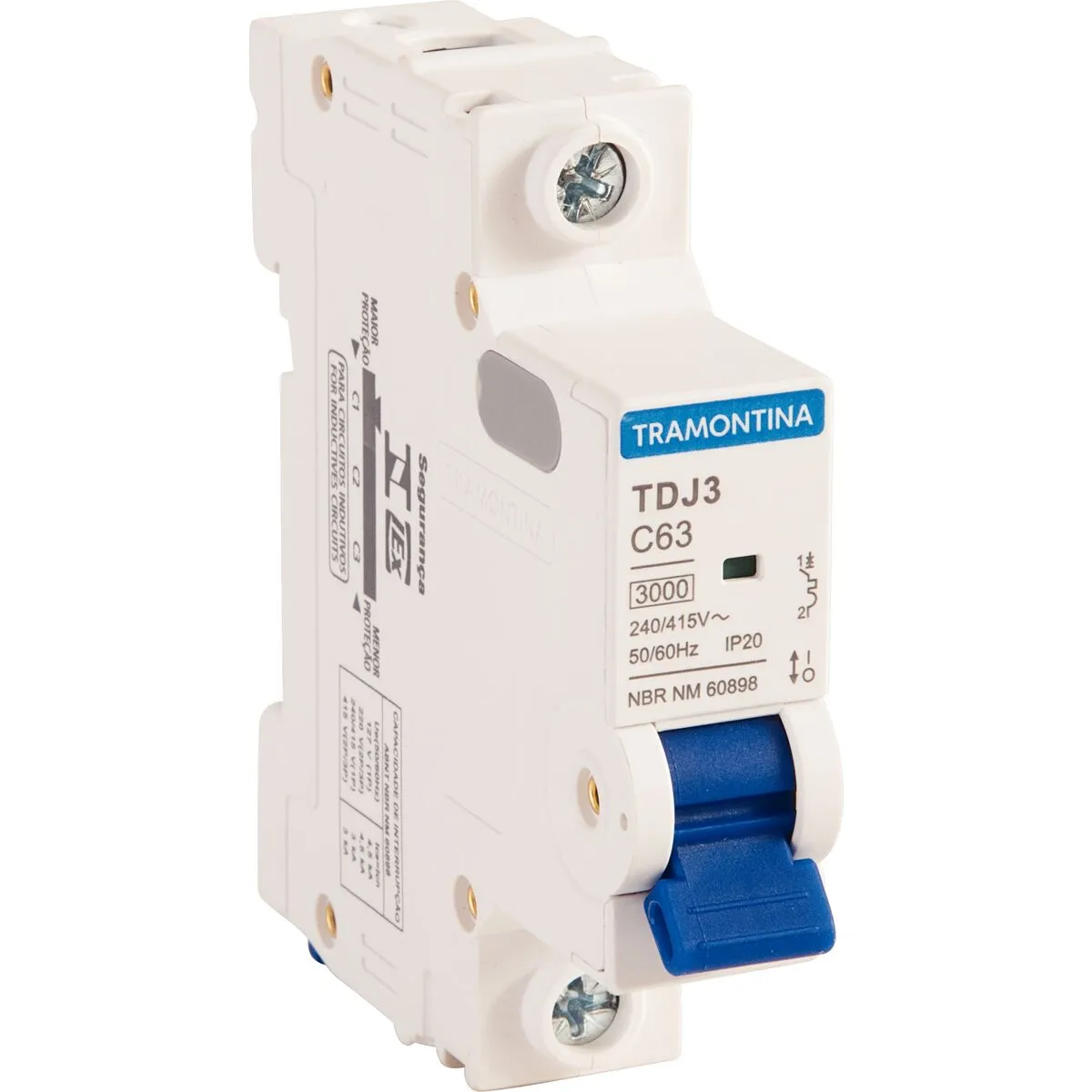 MINIDISJUNTOR UNIPOLAR TDJ3-1C20 20A - TRAMONTINA