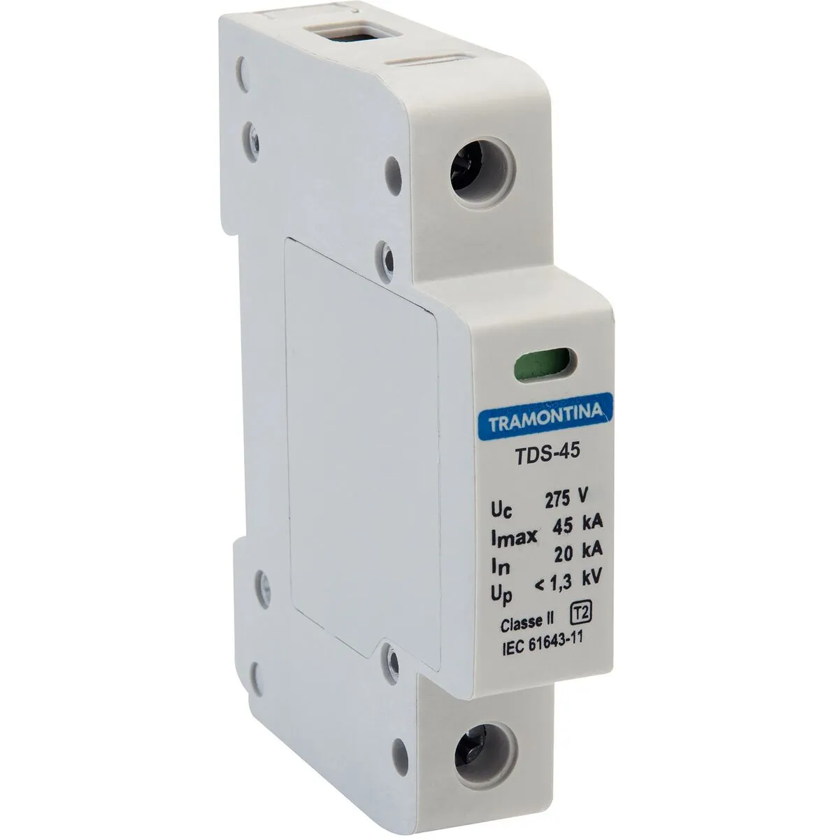 DISPOSITIVO DE PROTECAO CONTRA SURTOS - DPS - TDS-45 1P 45KA 275V CLASSE II - 57700035 - TRAMONTINA