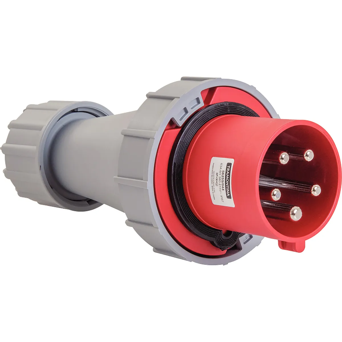 PLUG - MACHO 3P+N+T 63A 380-415V 6H - 56255044 - TRAMONTINA